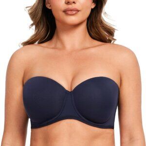 MELENECA Strapless Bra for Large Bust with Underwire **42DD**